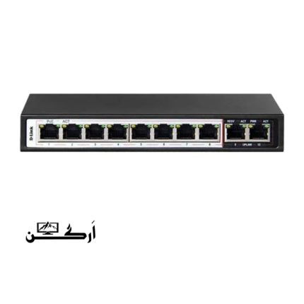 سوییچ 10 پورت poe دی لینک مدل des-f1010p-e